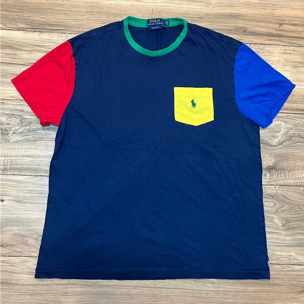 Multi colored Polo Ralph Lauren T-shirt sz. M